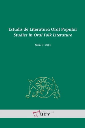 Nou número de la revista Estudis de Literatura Oral i Popular