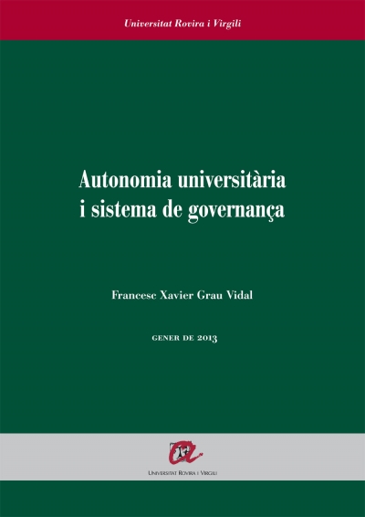 Autonomia universitària i sistema de governança
